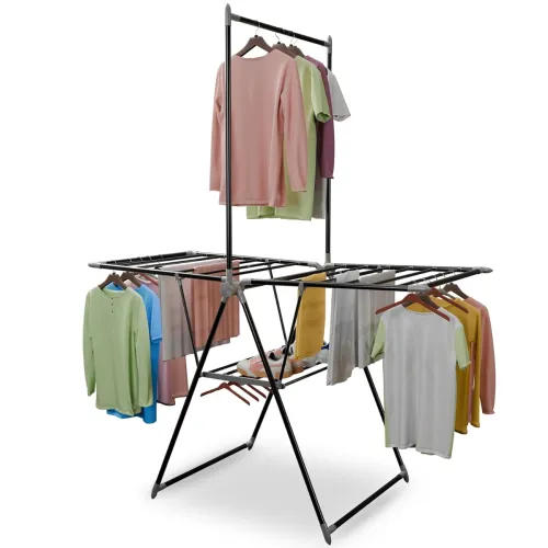 Image of Lifelong Clothes Stand for Drying - Foldable Hanging Stand with Height Adjustable.