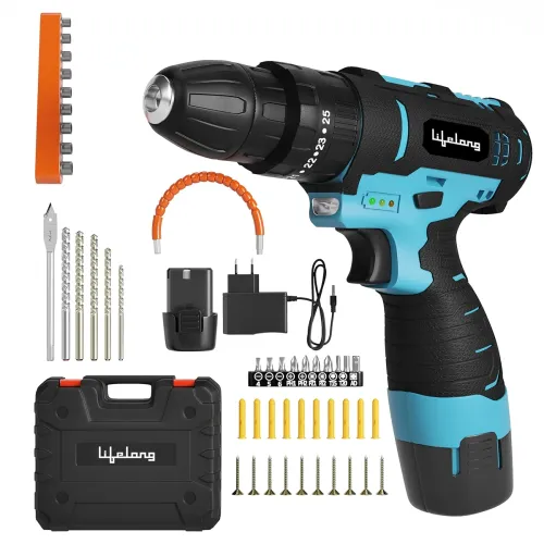 Image of Lifelong Cordless Drill Machine for Home & DIY Use 