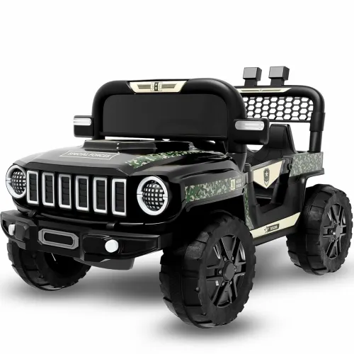 Image of Lifelong Cuppy Electric Ride on Army Car for 3+ Years Baby Kids 