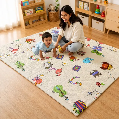 Image of Lifelong Cuppy Extra Large Baby Folding Play Mat