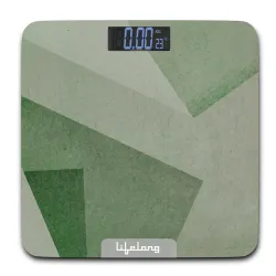 Lifelong Weighing Machine with Backlit LCD Panel |Digital Weight Machine for Body Weight|Thick Tempered Glass with LCD D