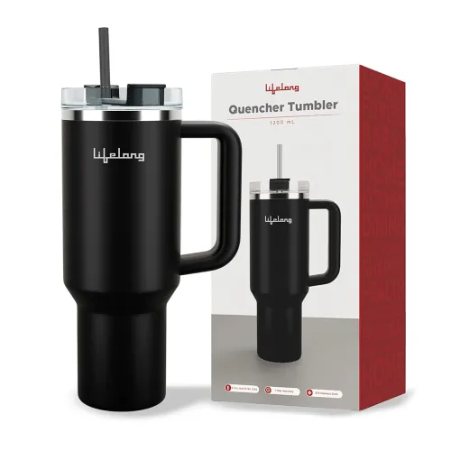 Image of Lifelong Double-Walled Vacuum Insulated Tumbler with Lid 1200ml