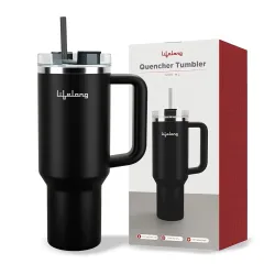 Lifelong Double-Walled Vacuum Insulated Tumbler with Lid 1200ml