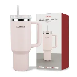 Lifelong Double-Walled Vacuum Insulated Tumbler with Unbreakable Tritan Lid 1200ml | Keeps Drinks Hot for 8 Hours & Cold for 12 Hours | Durable Stainless Steel Tumbler with Comfort-Grip Handle(LLTBR01)