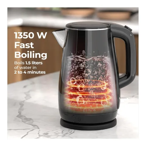 Image of Lifelong Electric Kettle 1.5 Litre | 1350W Kettle with Double Wall & Cool Touch Body | 