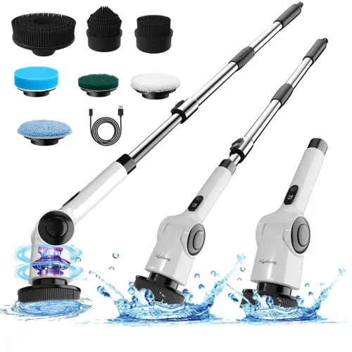 Image of Lifelong Electric Spin Mop (90 min, 3-Speed, LED Display)