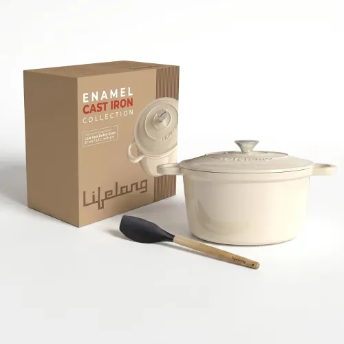 Image of Lifelong Enamel Cast Iron Dutch Oven with Lid 