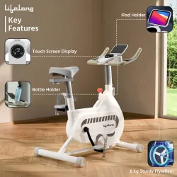 Lifelong Fit Pro Spin Bike with 8Kg Flywhee