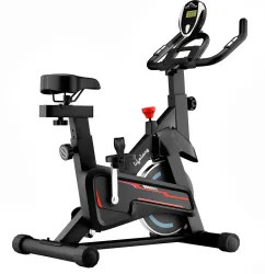 Lifelong Fit Pro Spin Fitness Bike with 7Kg Flywheel, Adjustable Resistance Spinner Exercise Bike (Black)