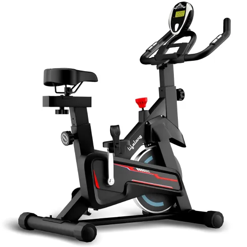Image of Lifelong Fit Pro Spin Fitness Bike for Cardio Workout with 7KG Flywheel