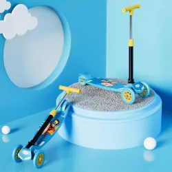 Lifelong Foldable Kick Scooter for Kids – Blue & Yellow