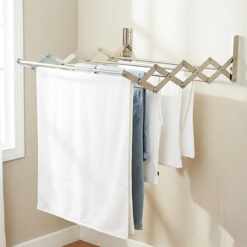 Image of Lifelong Foldable Wall Mounted Cloth Drying Stand for Home & Balcony 