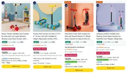 Lifelong Foldable Kids Kick Scooter upto 86% Discount