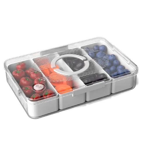 Image of Lifelong Fridge Storage Box With 4 Removable Containers