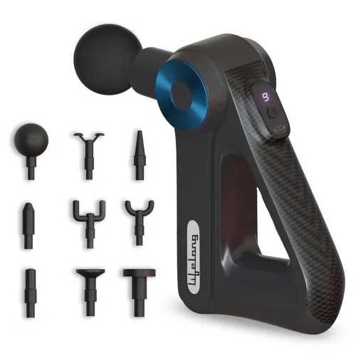 Image of Lifelong Gun Massager for Pain Relief with 9 Massage Heads Massage Gun Machine for Full Body - Gun Massager Rechargeable