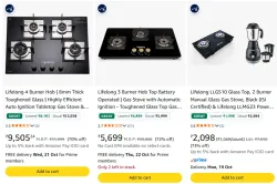 Lifelong Gas Stoves at up to 81% Discount