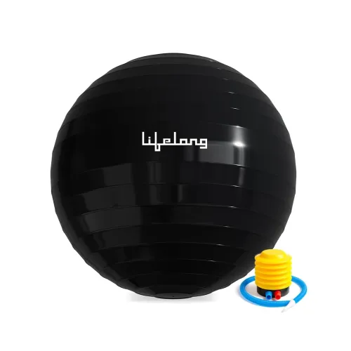 Image of Lifelong LLFAGB65BL Gym Ball for Exercise