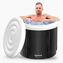 Lifelong Ice Bath Tub for Adults - Cold Plunge Ice Recovery Bath Tub - Durable & Multiple Layered, Portable Ice Bath Plu