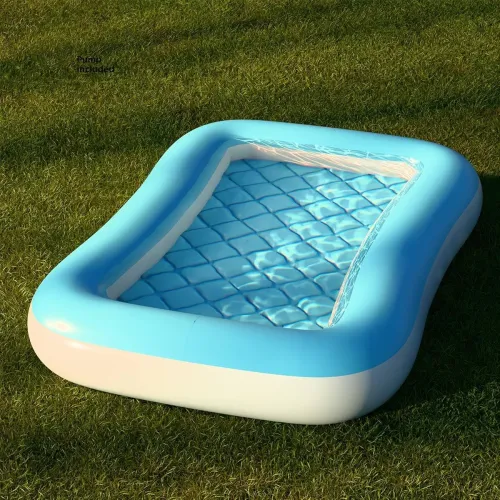 Image of Lifelong Swimming Pool for Kids | Inflatable Rectangular Baby Pool Portable Baby Bath tub | Indoor & Outdoor Swimming Po