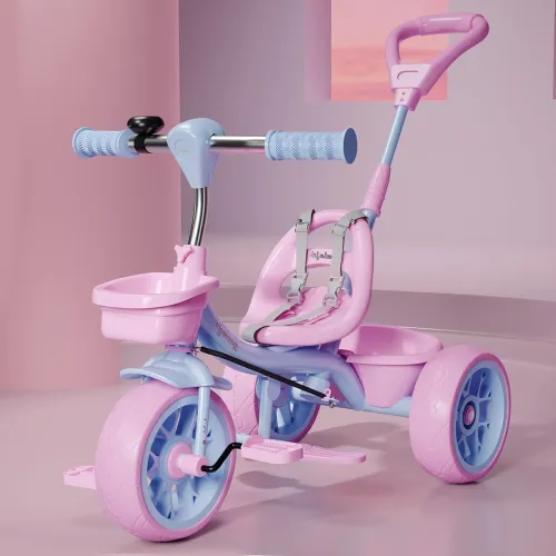 Image of Lifelong Kids Trike Cycle (2–5Y, Bell & Basket, Parental Control)