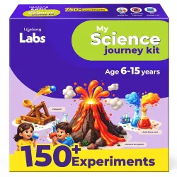 Lifelong Labs Science Kit | 150+ Fun Experiments for Kids | STEM Learning Educational Kit for 6-7-8-9-10-11-12-15 Years | STEM Project Science Kit Birthday Gift Toy for Boys & Girls
