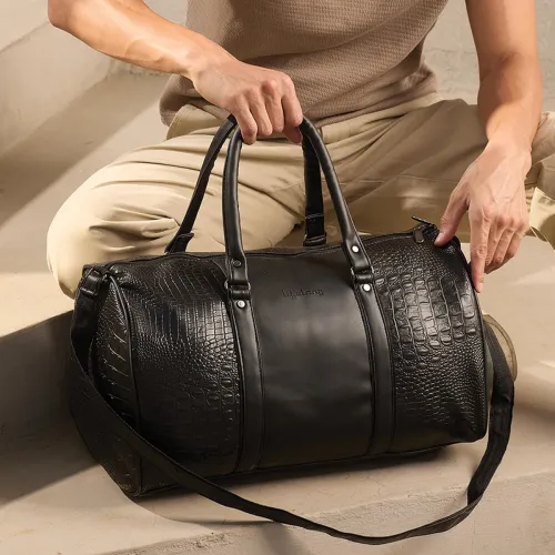 Image of Lifelong Leatherette Stylish Weekender Duffle Bag 
