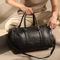 Lifelong Leatherette Weekender Duffle Bag