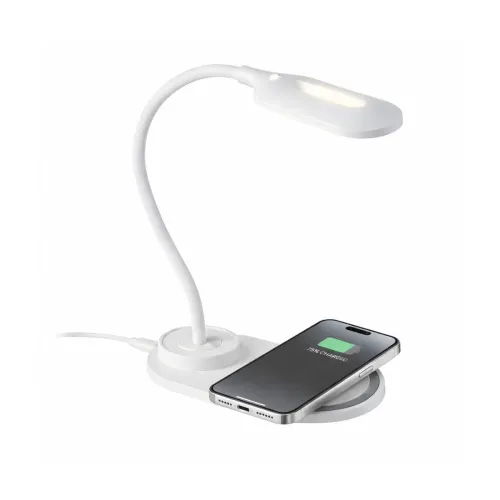 Image of Lifelong LED Study Lamp with Wireless Charging for Phone, AirPods | Touch Control Table Lamp with 3 Light Modes | Eye-Ca