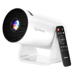 Lifelong Lightbeam Smart Projector with Android, 720p Native, 3500 Lumens, 180° Rotation, Wi-Fi and Bluetooth