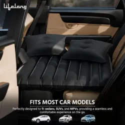 Lifelong LLCIB04 Inflatable Car Mattress with Pump & 2 Pillows