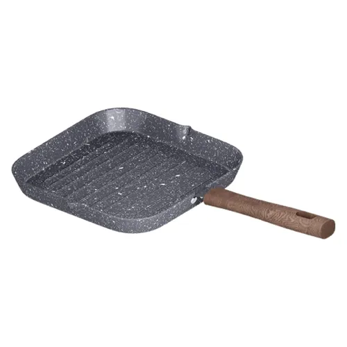 Image of Lifelong LLCKG01 Aluminium Die Cast Grill Pan 24 CM| Non-Toxic| Gas Stove Safe