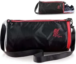Lifelong LLGB02 Gym Bag | Unisex Bag | Adjustable Shoulder Bag for Men (Black, Sling Bag)