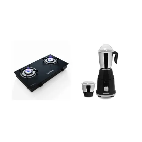 Image of Lifelong LLGS10 Glass Top, 2 Burner Manual Glass Gas Stove