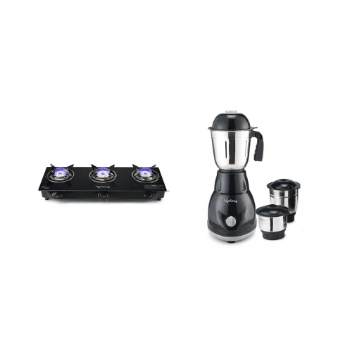 Image of Lifelong LLGS930 Manual Ignition, High Efficiency 3 Burner Gas Stove