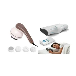 Lifelong LLM270 Powerful Handheld Electric Manipol Massager + Cervical Pillow