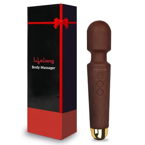 Image of Lifelong LLM414 Rechargeable Wireless Body Massager Machine with 20 Vibration Modes