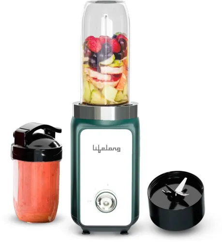 Image of Lifelong LLNBB004 500 W Mixer Grinder  (LLNBB004 Nutri Blender | 2 Jars | Green)