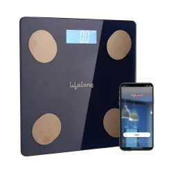 Lifelong LLWS36 Smart BMI Weighing Scale with 13 Body parameters with Bluetooth Weighing Scale (Blue)