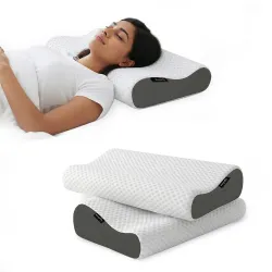 Lifelong Memory Foam Cervical Pillows Pack 2
