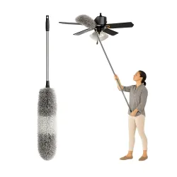 Lifelong Microfiber Feather Duster with Extendable Telescopic Rod