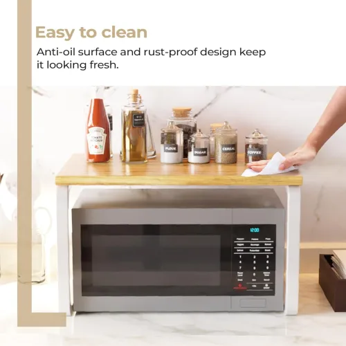 Image of Lifelong Microwave Stand Multipurpose Top Rack for Kitchen