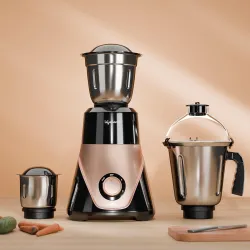 Lifelong Mixer Grinder for Kitchen 3 Jars 750 Watt Mixie with Chutney Jar, 