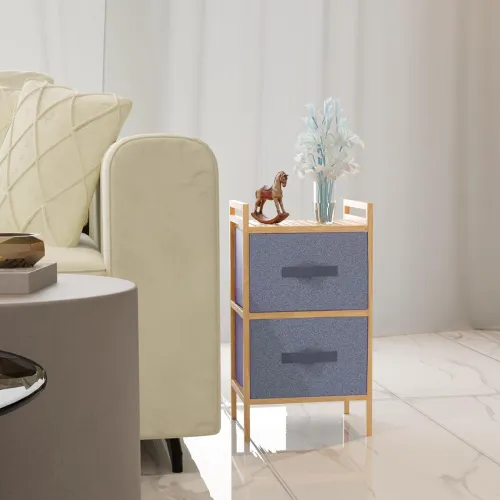 Image of Lifelong Multipurpose Storage 2-Drawer Fabric Closet Kitchen and Bedroom Drawer Organize