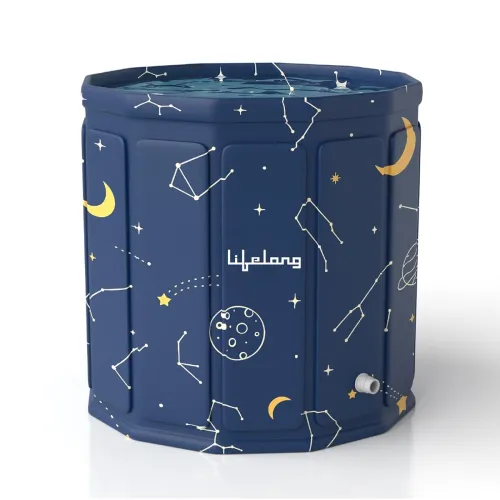 Image of Lifelong Portable & Foldable Bath Tub with Inflatable Pillow for Adults