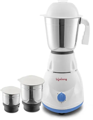 Image of Lifelong Power Pro 500W Mixer Grinder (3 Jars, Blue)
