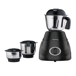 Lifelong LLMG300 Power Pro LX Black Stainless Steel Anti-Drip 3 Jars Wet and Dry Grinder-500W