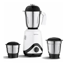 Lifelong Power Pro VX 500W Mixer Grinder | 3 Versatile Stainless Steel Jars (1.5L, 0.85L, 0.4L) | SS Blades, 3 Speed Set