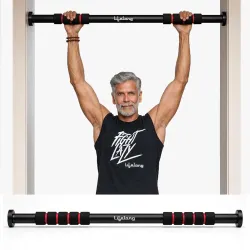 Lifelong Pull Up Bar for Home | Adjustable 62–100 cm Doorway Pull Up Bar For Home Gym Equipment |No Drill Installation |