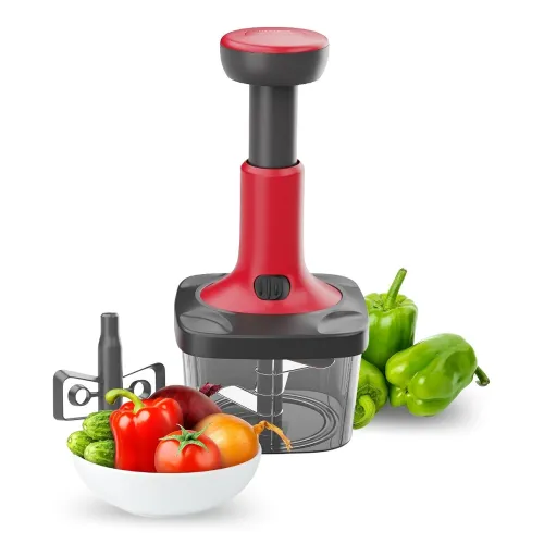 Image of Lifelong Push Chopper 650ml | Compact and Efficient Vegetable, Onion, and Garlic Chopper, Essential Manual Kitchen