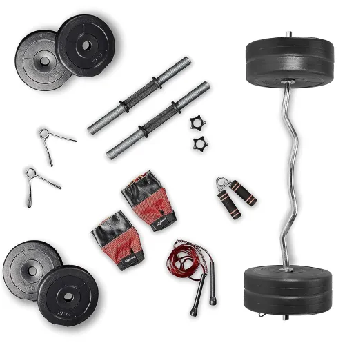 Image of Lifelong PVC Home Gym Set 10Kg Plate 3Feet